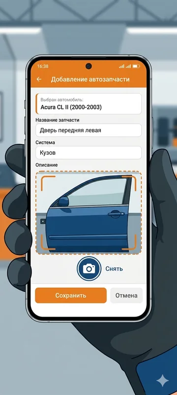 Загрузите свои запчасти
